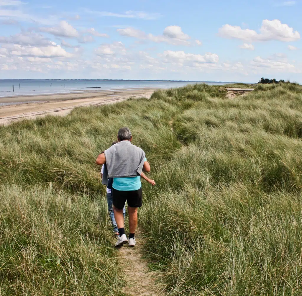 Spaziergang am Meer Normandie