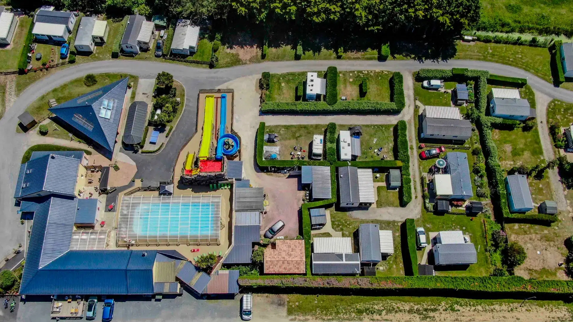 Campingplatz mit Chalet-Vermietung in der Normandie