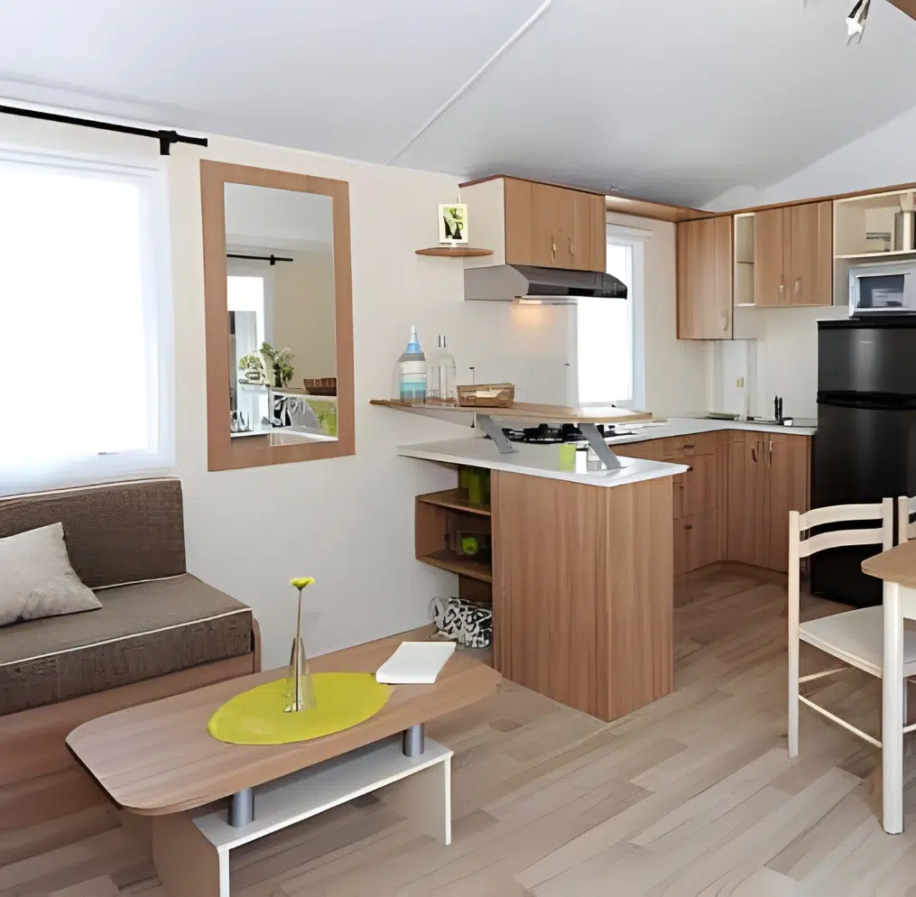 Mobilheim-Vermietung Normandie mit Pool